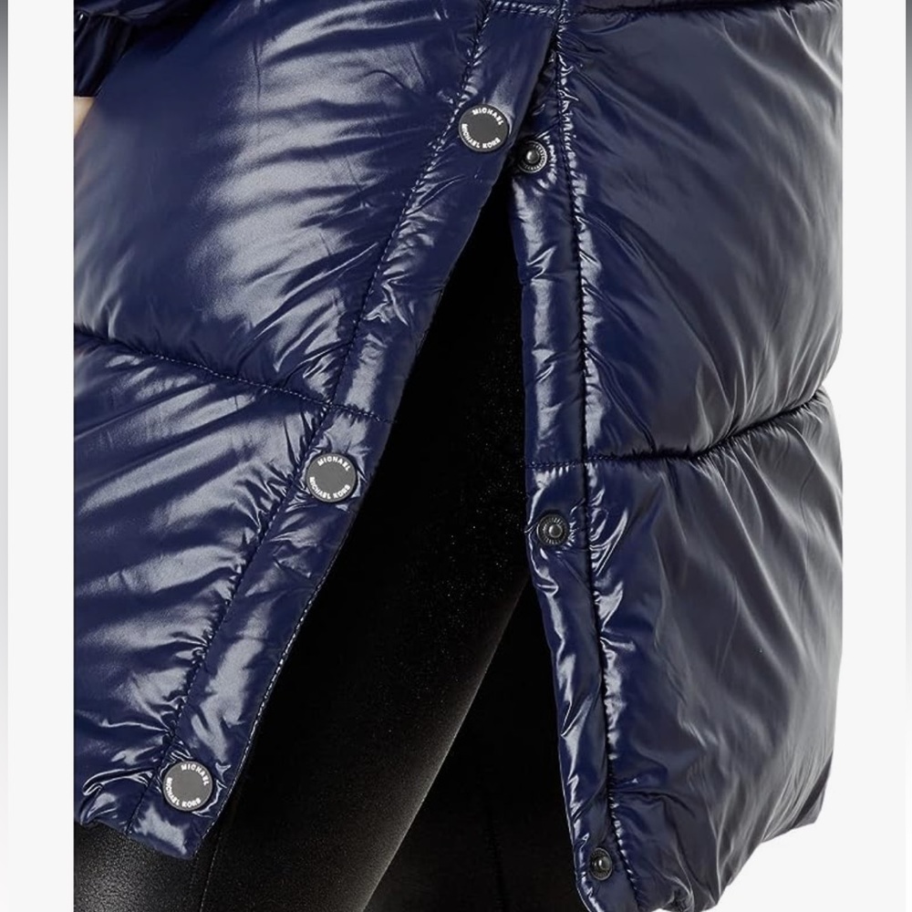 MICHAEL KORS High-Shine Puffer Long Jacket - Picture 12 of 12